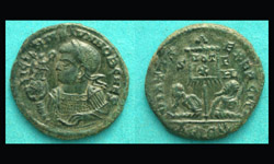 Licinius II, Siscia, Victory on Globe Portrait, Beautiful!